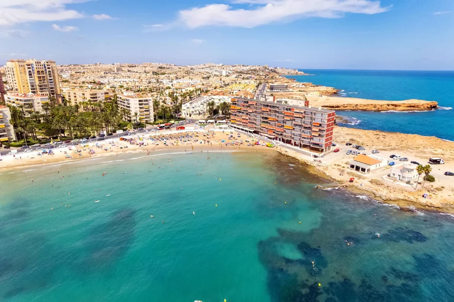 Aerial view of the Alicante coast