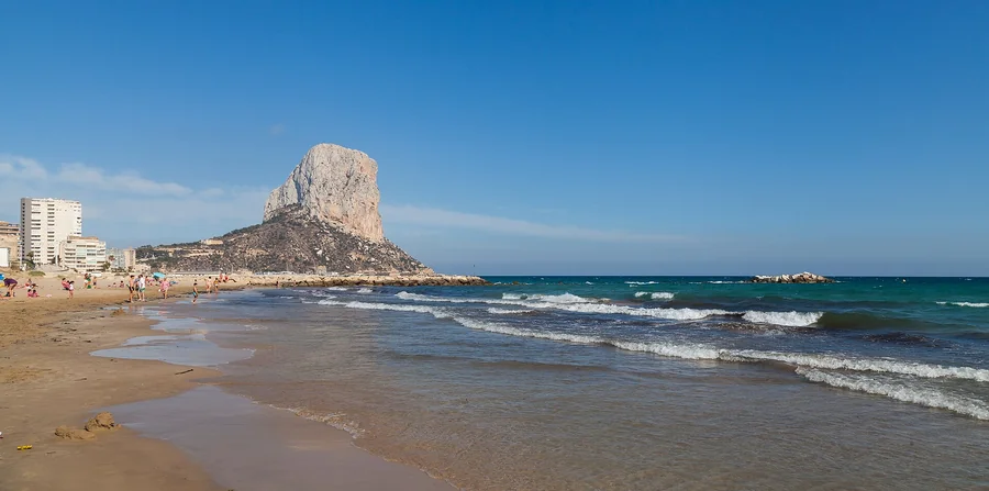 Calpe coastline and Peñón de Ifach