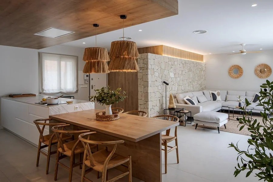 Luxury open-plan living room