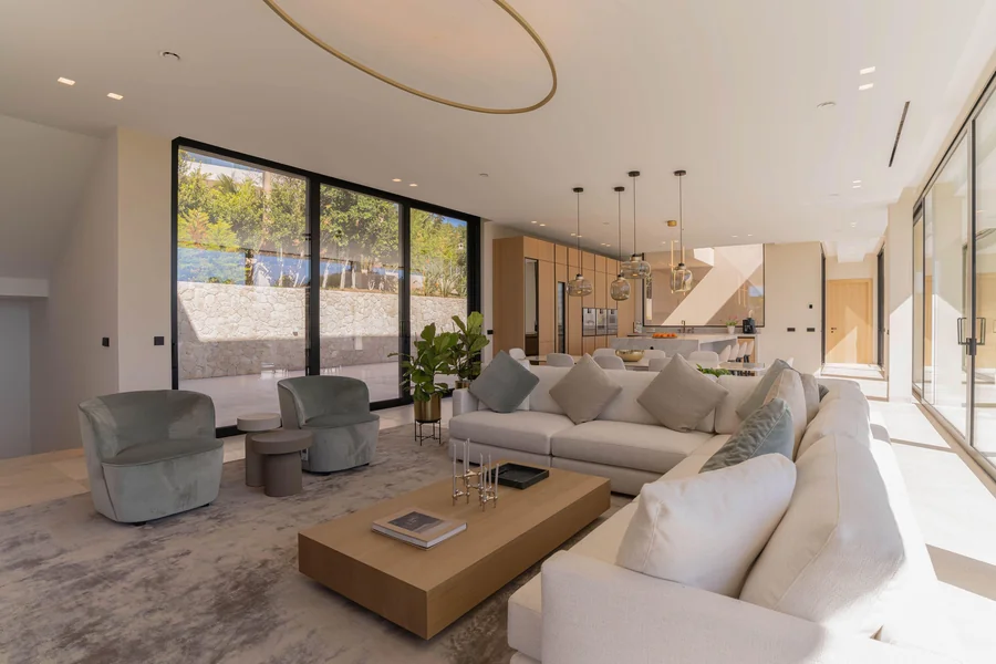 Living space with a sea view